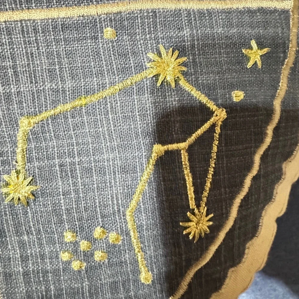 The‎ Land of Nod Celestial Shield Throw Pillow Moon Sun Star Decor  Y2K OLDSTOCK - Picture 4 of 7